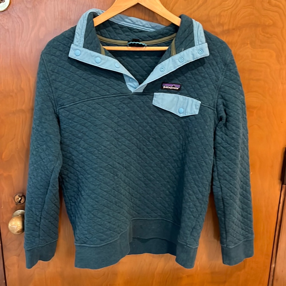 Quilted Patagonia Jacket Blue